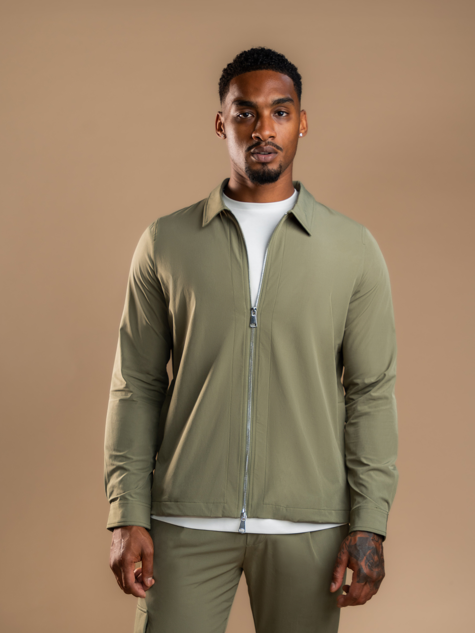 Olive Element Tech Suit