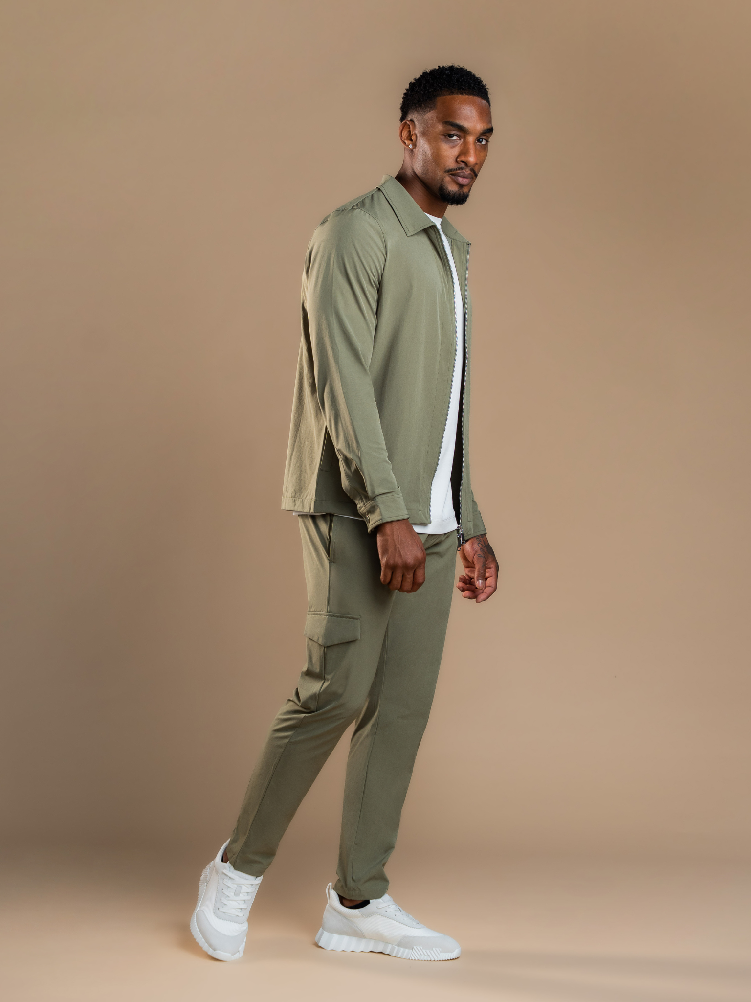 Olive Element Tech Suit