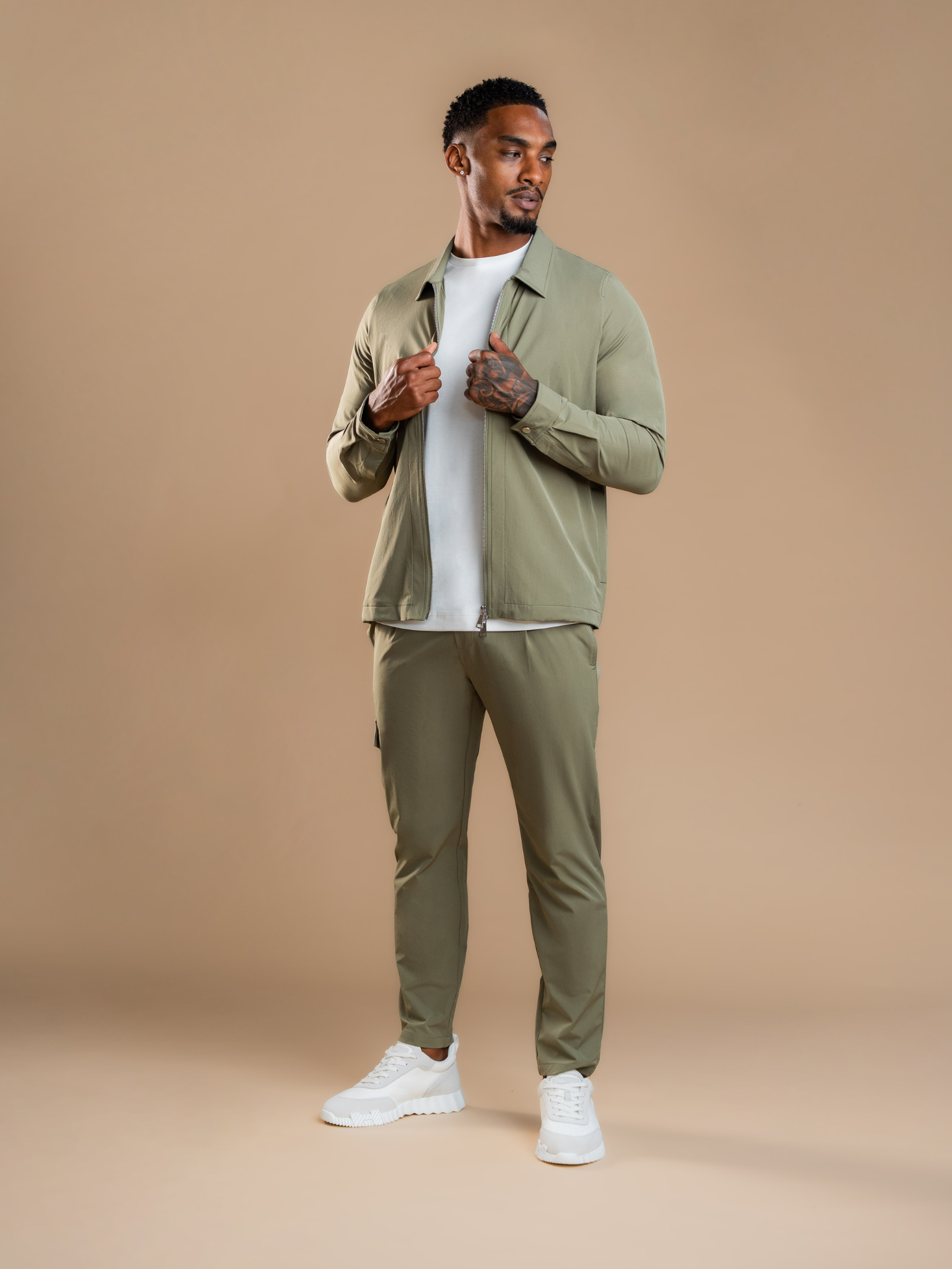 Olive Element Tech Suit